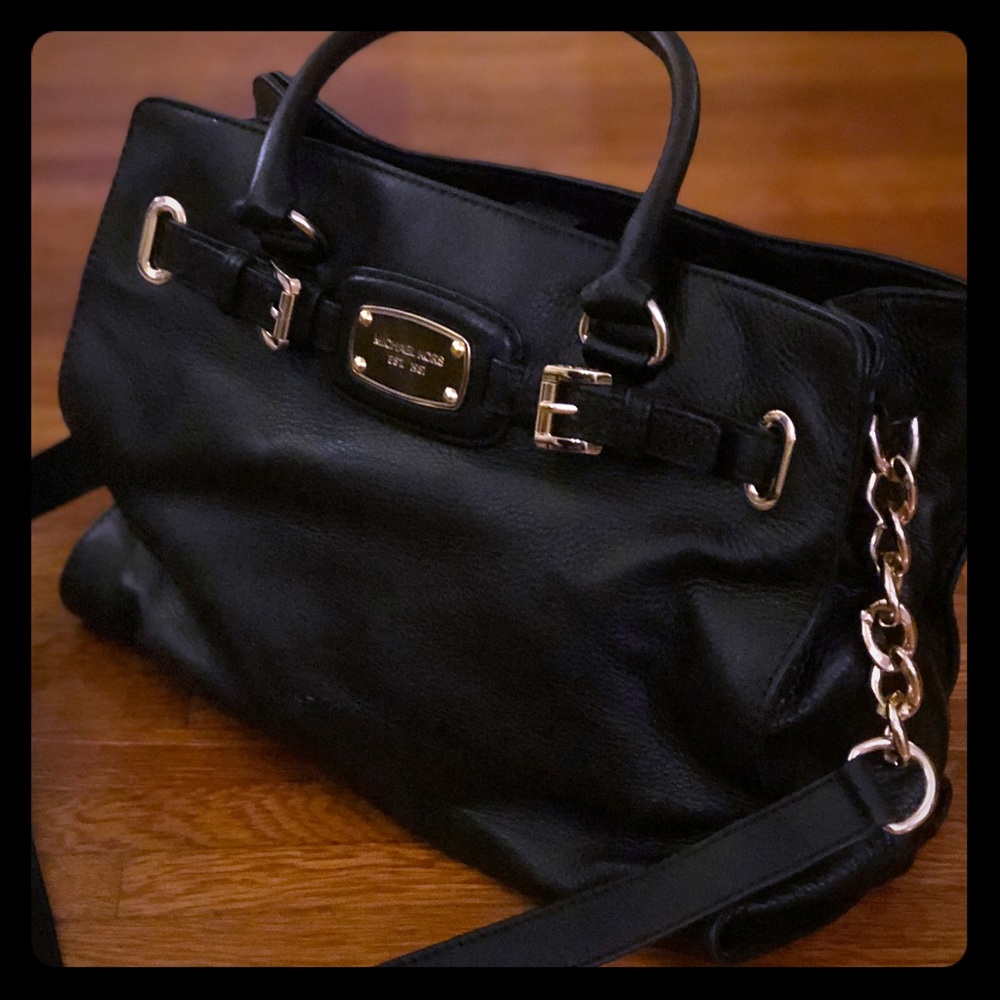 Michael Kors Hamilton Satchel, Pebbled Leather